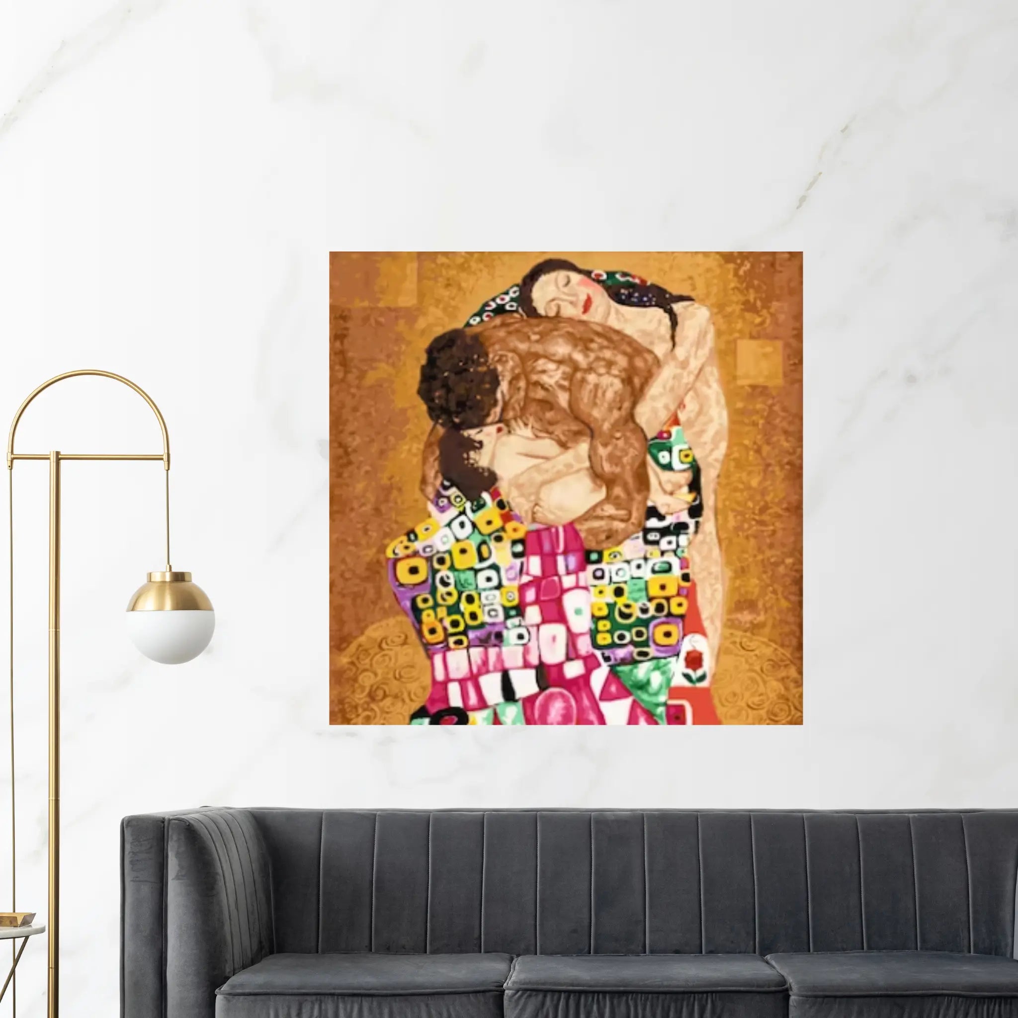 Gustav Klimt The Family, Famous Art Canvas, Gustav Klimt Canvas Art, Art Nouveau Artwork - Y Canvas