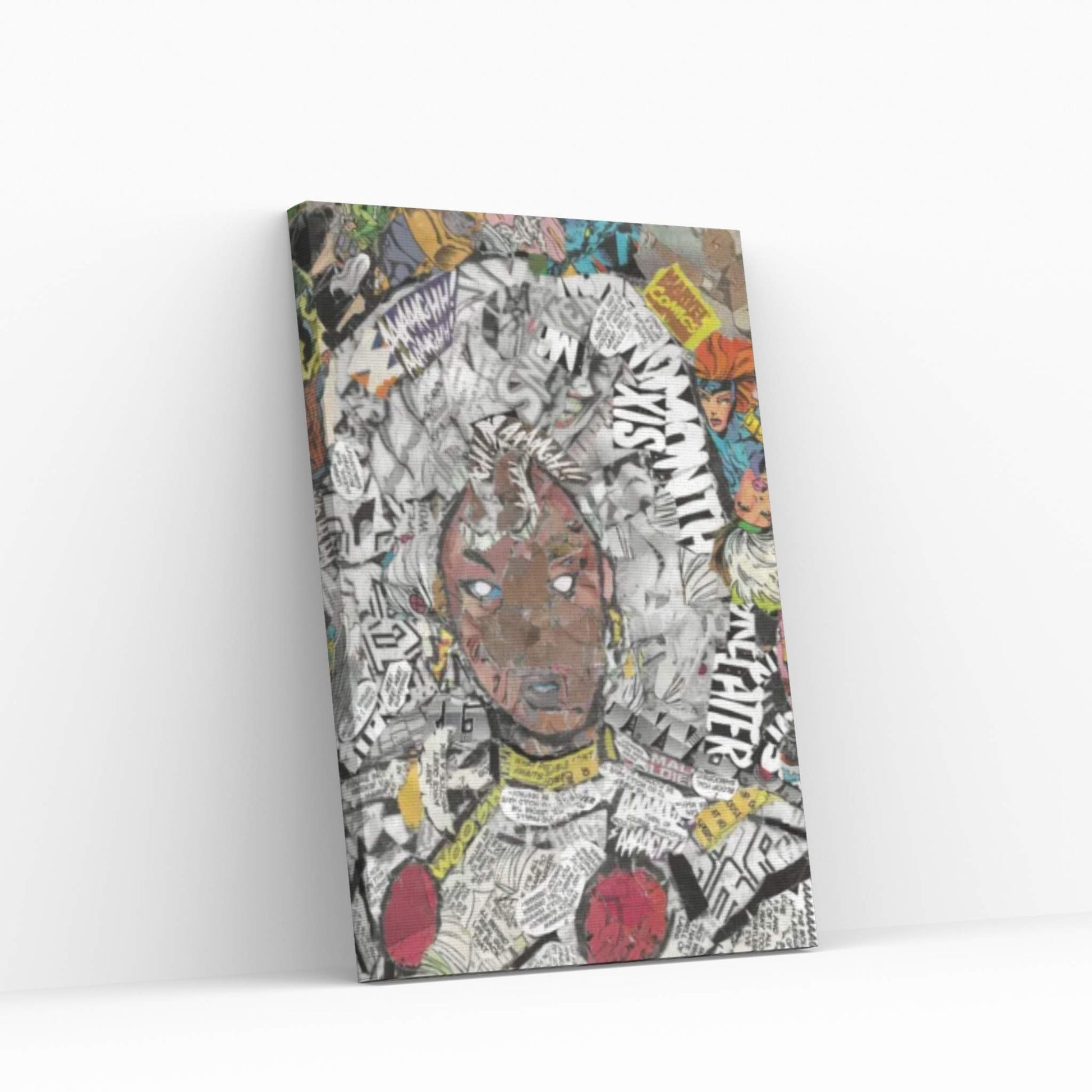 Ororo Munroe Storm Black Panther Comic Canvas Wall Art - Y Canvas