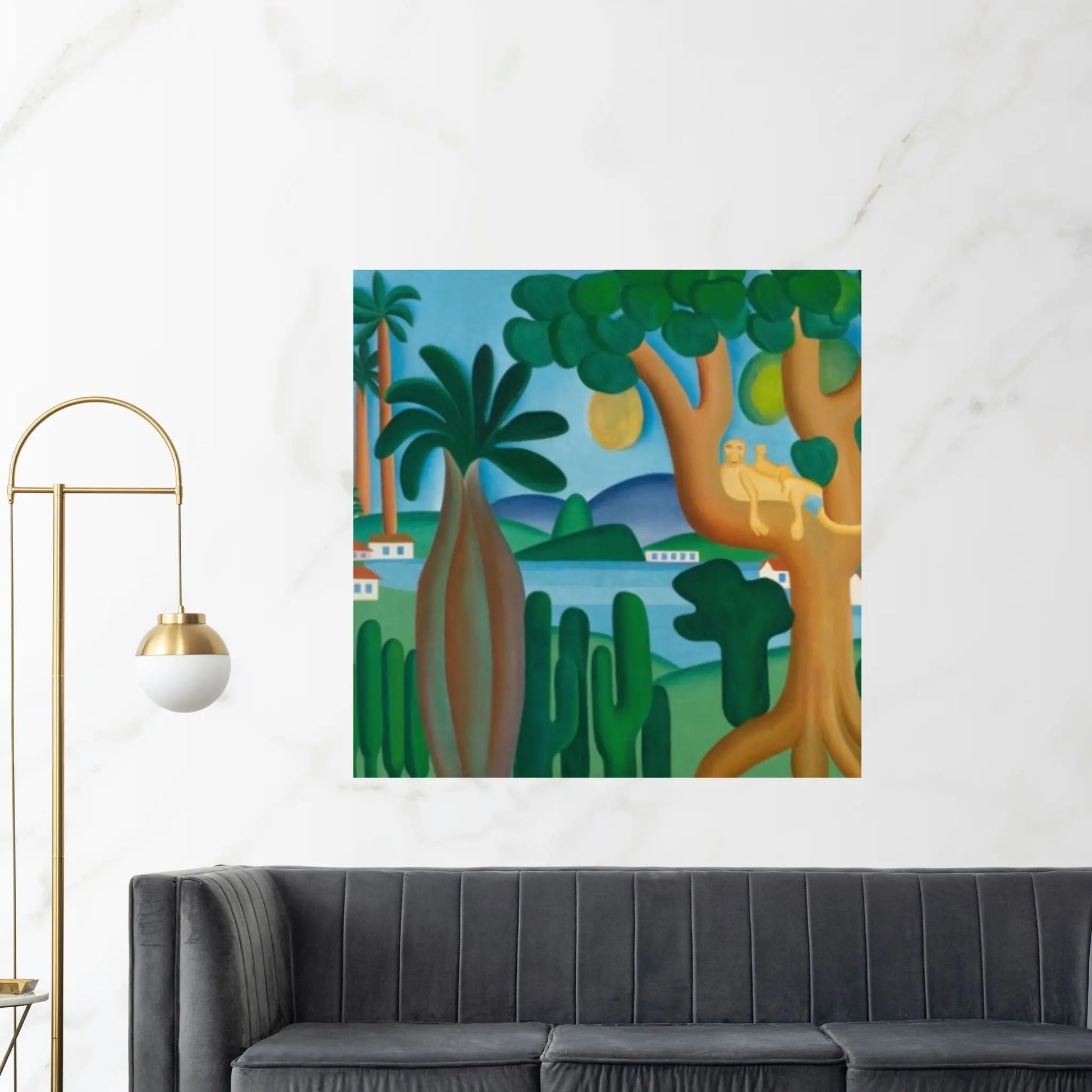 Tarsila do Amaral ''the lake,''print Giclée print Canvas Wall Art Poster - Y Canvas