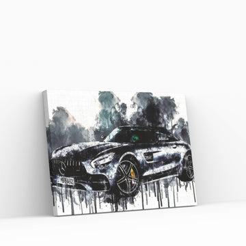 2017 Mercedes AMG GT C Roadster Vehicle CLXXXIV Canvas Wall Art - Y Canvas