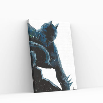 Batman Abstract III Canvas Wall Art - Y Canvas