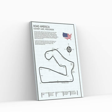 Road America Canvas Wall Art - Y Canvas