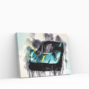 Aston Martin Valkyrie 2019 Hypercar Canvas Wall Art - Y Canvas