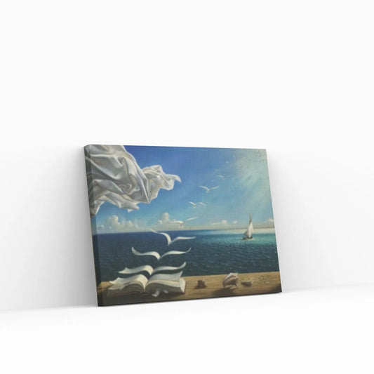 Salvador Dali - Book to Birds Canvas Wall Art Decor, Reproduction Canvas Home Decor, Dali Canvas, Salvador Dali Print - Y Canvas