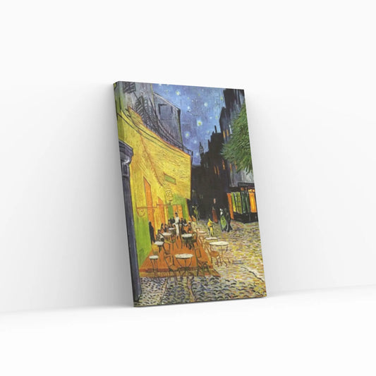 Cafe Terrace Night, Starry Sky Landscape Art Canvas Wall Art Print, Van Gogh Poster - Y Canvas