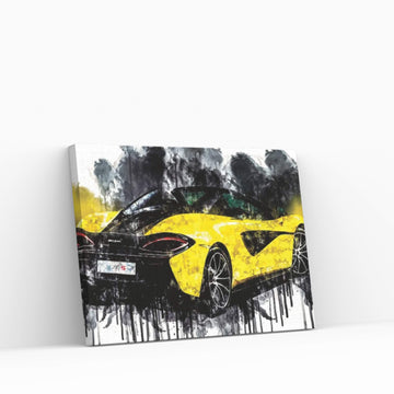 2017 McLaren 570S Spider Canvas Wall Art - Y Canvas