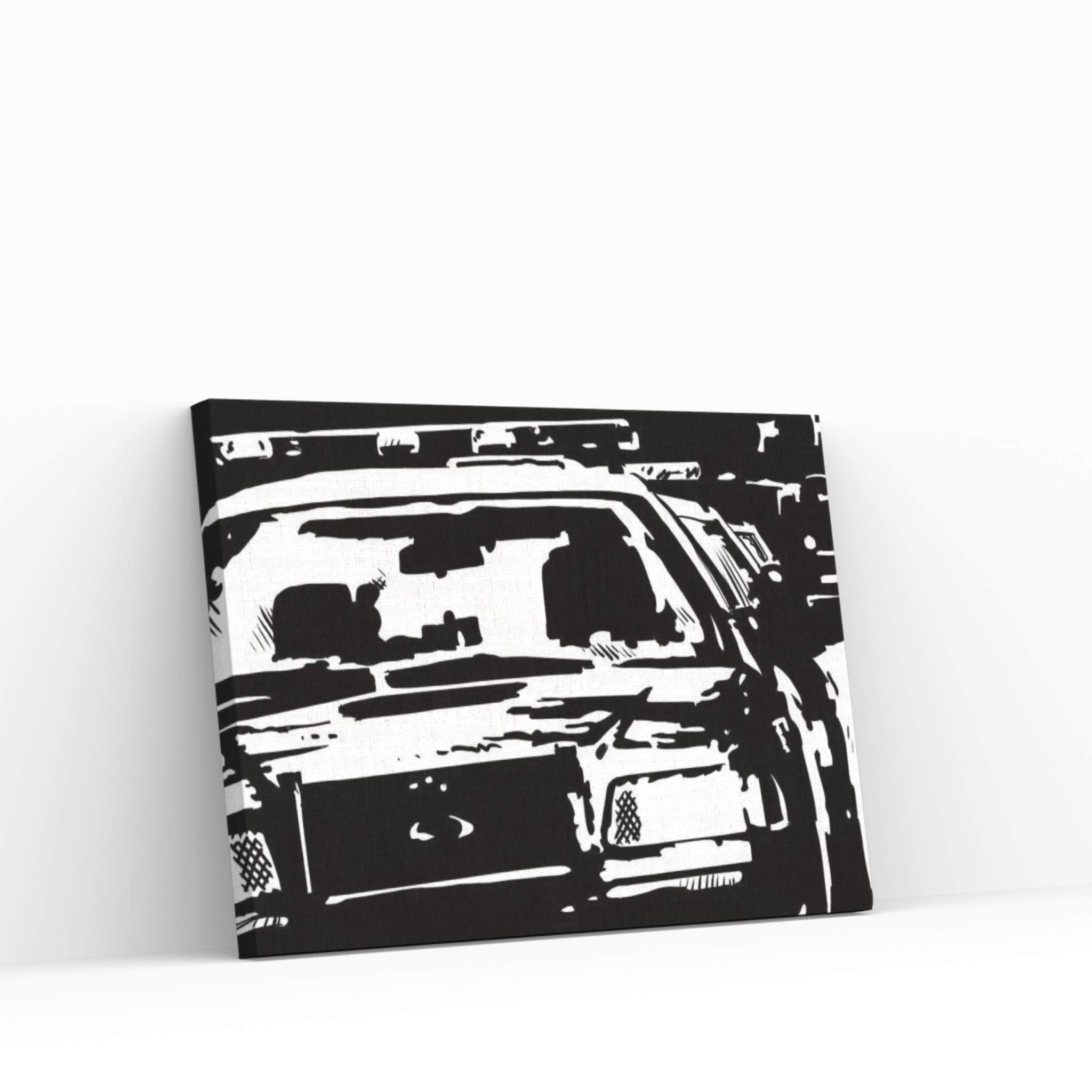 Police Canvas Wall Art - Y Canvas