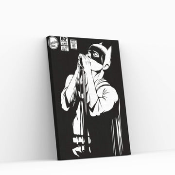 Post-Punk Shadowplay B&W Edition Canvas Wall Art - Y Canvas