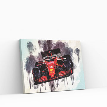 Ferrari Sf21 Charles Leclerc 2021 F1 Cars Formula 1 Ferrari Canvas Wall Art - Y Canvas