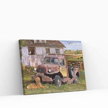 Stuart's Vintage Truck Canvas Wall Art - Y Canvas