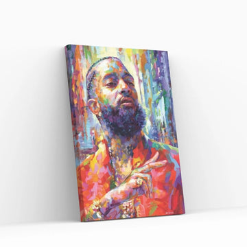 Nipsey Hussle Canvas Wall Art - Y Canvas