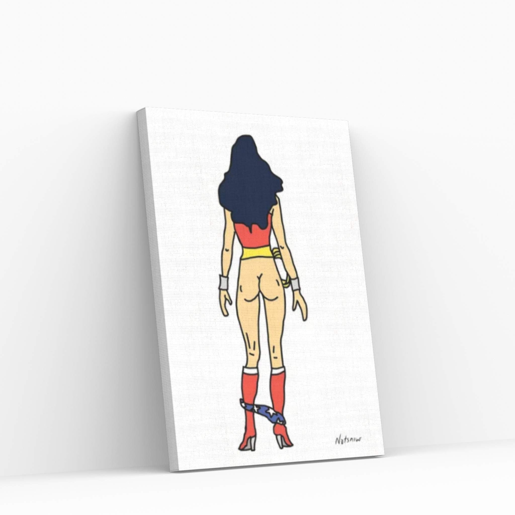 Wonder Butt I Canvas Wall Art - Y Canvas