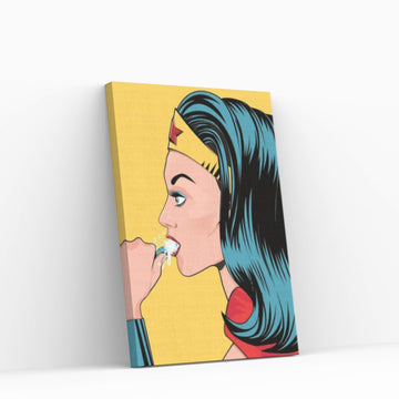 WW Teeth Canvas Wall Art - Y Canvas