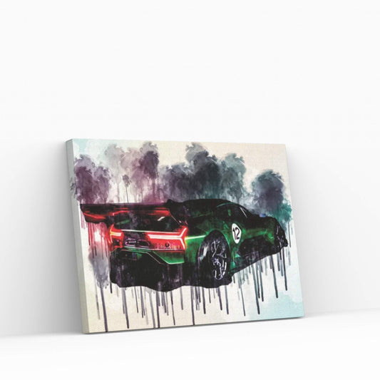 Brabham Bt62 2019 Hypercar Rear View Exterior Canvas Wall Art - Y Canvas