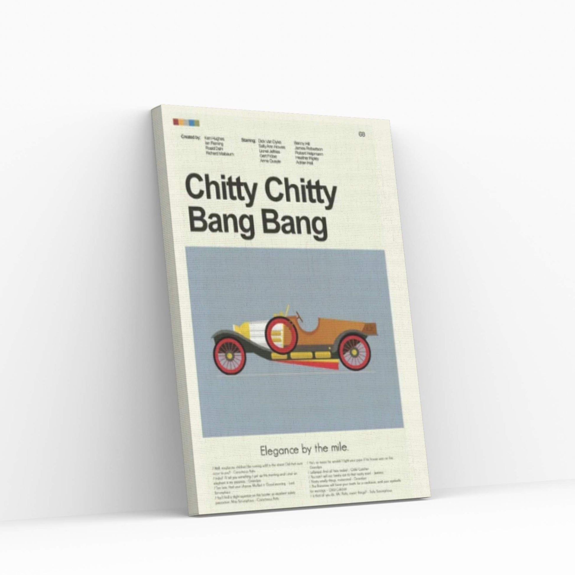 Chitty Chitty Bang Bang Canvas Wall Art - Y Canvas