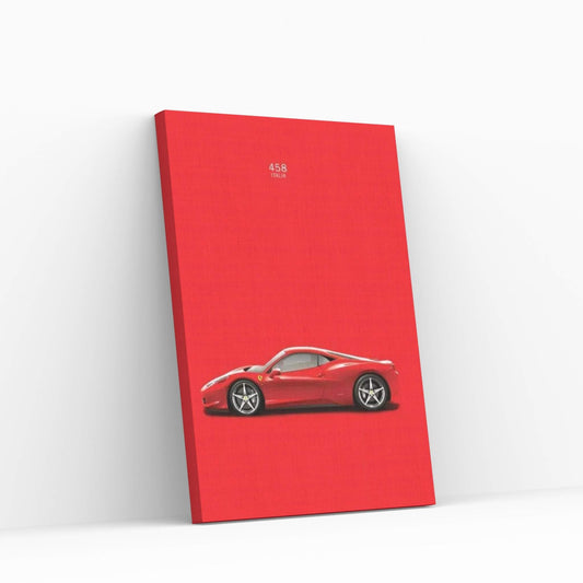 Ferrari 458 Italia Canvas Wall Art - Y Canvas