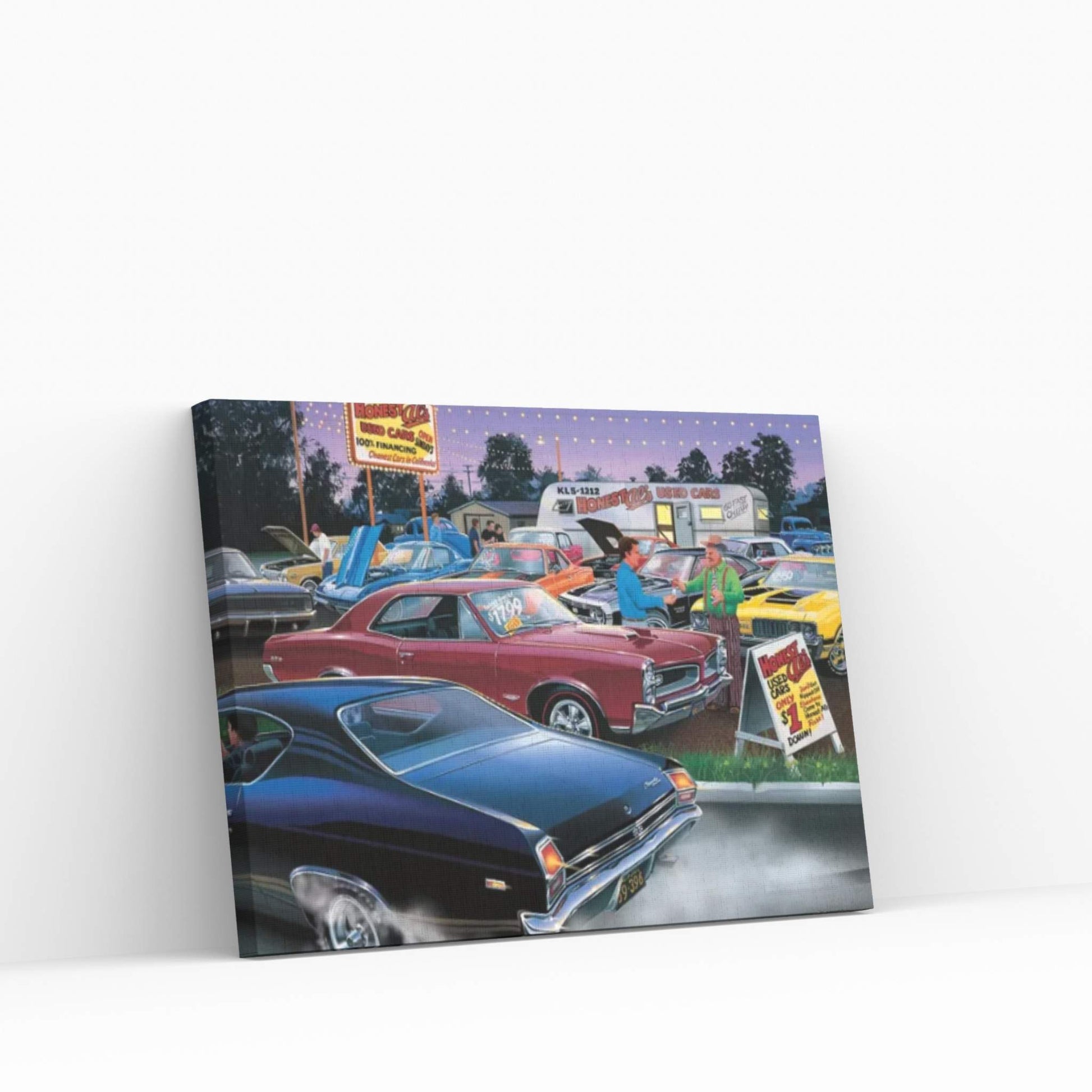 Honest Al's Used Cars Canvas Wall Art - Y Canvas