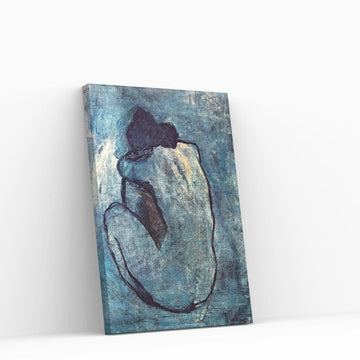 Blue Nude Canvas Wall Art - Y Canvas