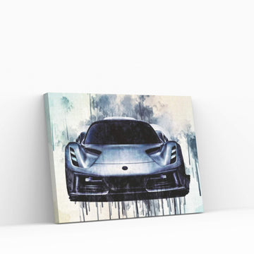 2020 Lotus Evija Front View Hypercar Canvas Wall Art - Y Canvas