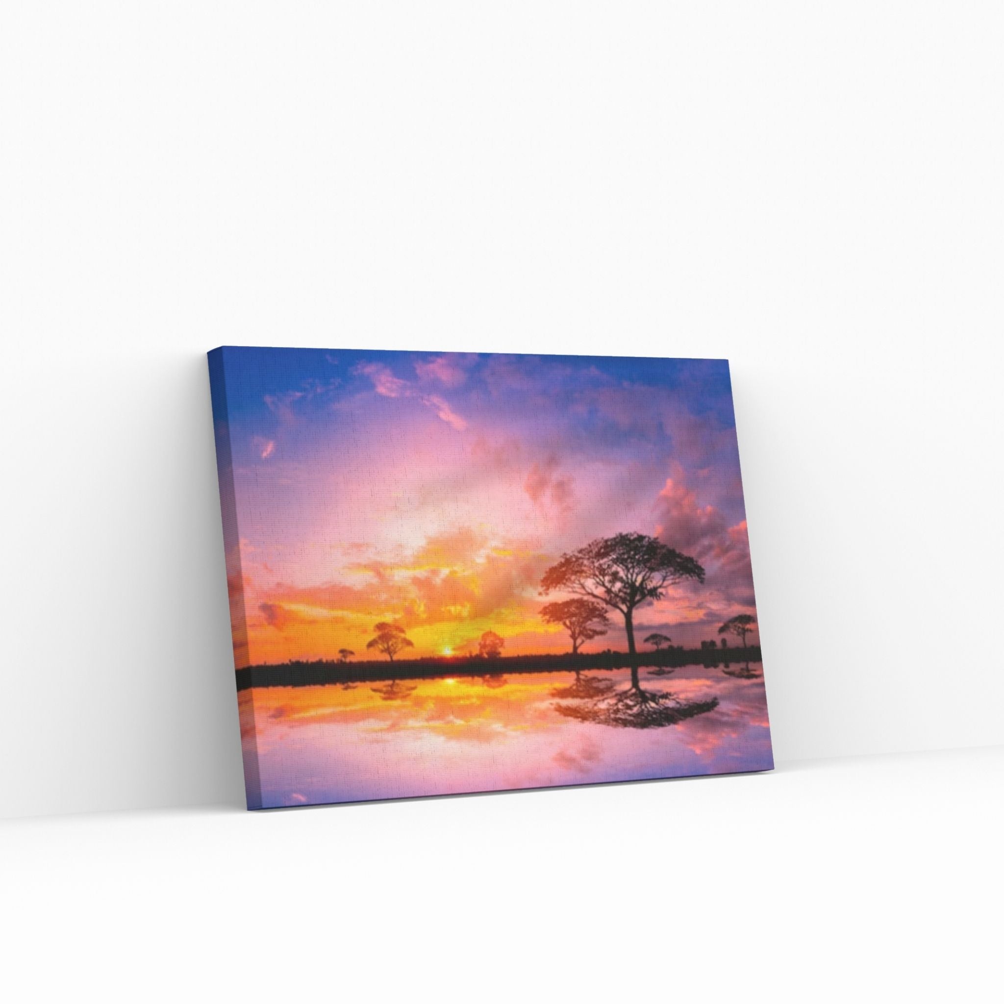 Sunset on the Beach Print on Canvas, Sunset Wall Art - Y Canvas