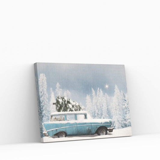 Christmas Blues Canvas Wall Art - Y Canvas