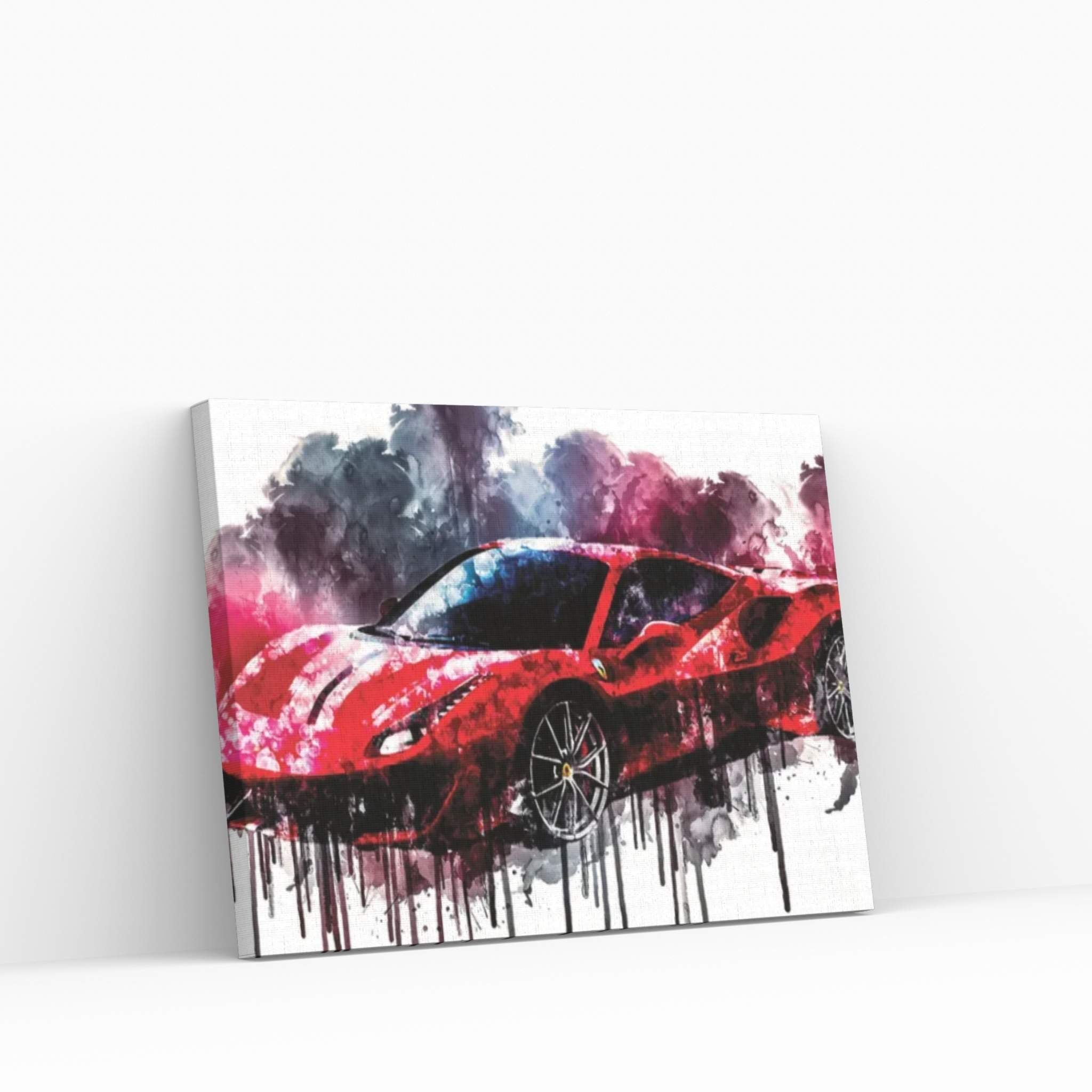 2018 Ferrari 488 Pista Vehicle CDLXXVII Canvas Wall Art - Y Canvas