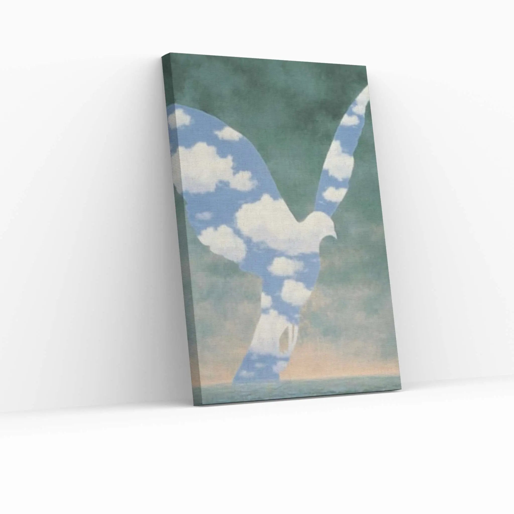 Rene Magritte The Great Family Canvas Wall Art Poster, Rene Magritte Exhibition Print - Y Canvas