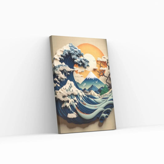 The Great Wave off Kanagawa print on canvas wall art Katsushika Large The Great Wave - Y Canvas