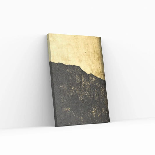 Abstract Gold Leaf Landscape Oil Painting on Canvas Gold Foil Texture Acrylic Canvas Wall Art Print Poster - Y Canvas