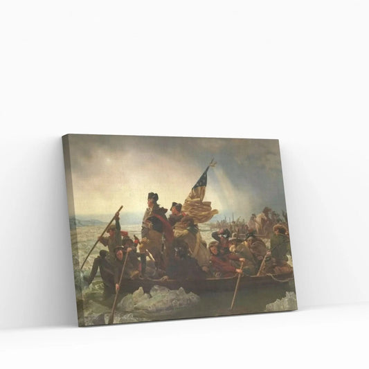 Painting Of George Washington Crossing The Delaware Canvas Wall Art - Y Canvas