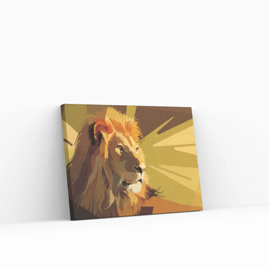 Lion Canvas Wall Art Animal Wall Art, Canvas Wall Art, Animal wall art decor Large lion art - Y Canvas