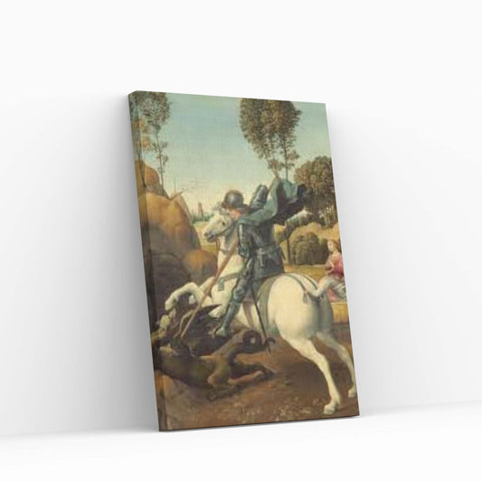 Saint George and the Dragon Canvas Wall Art - Y Canvas