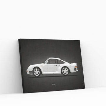 Porsche 959 Canvas Wall Art - Y Canvas