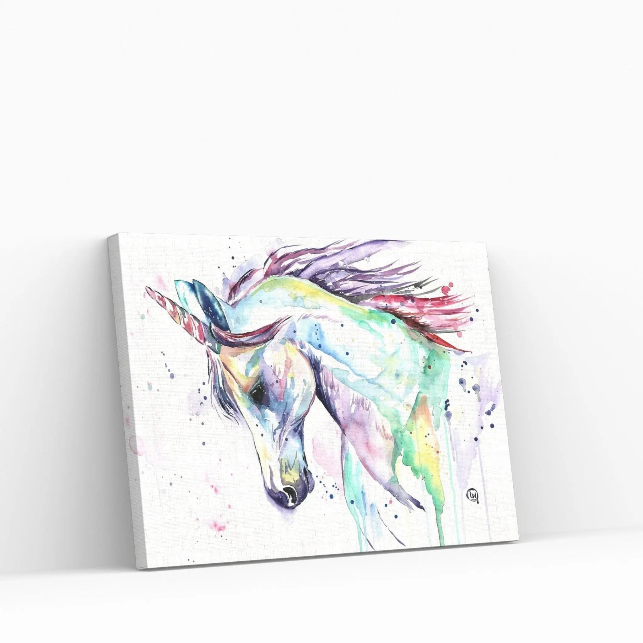 Kenzie's Unicorn Canvas Wall Art - Y Canvas