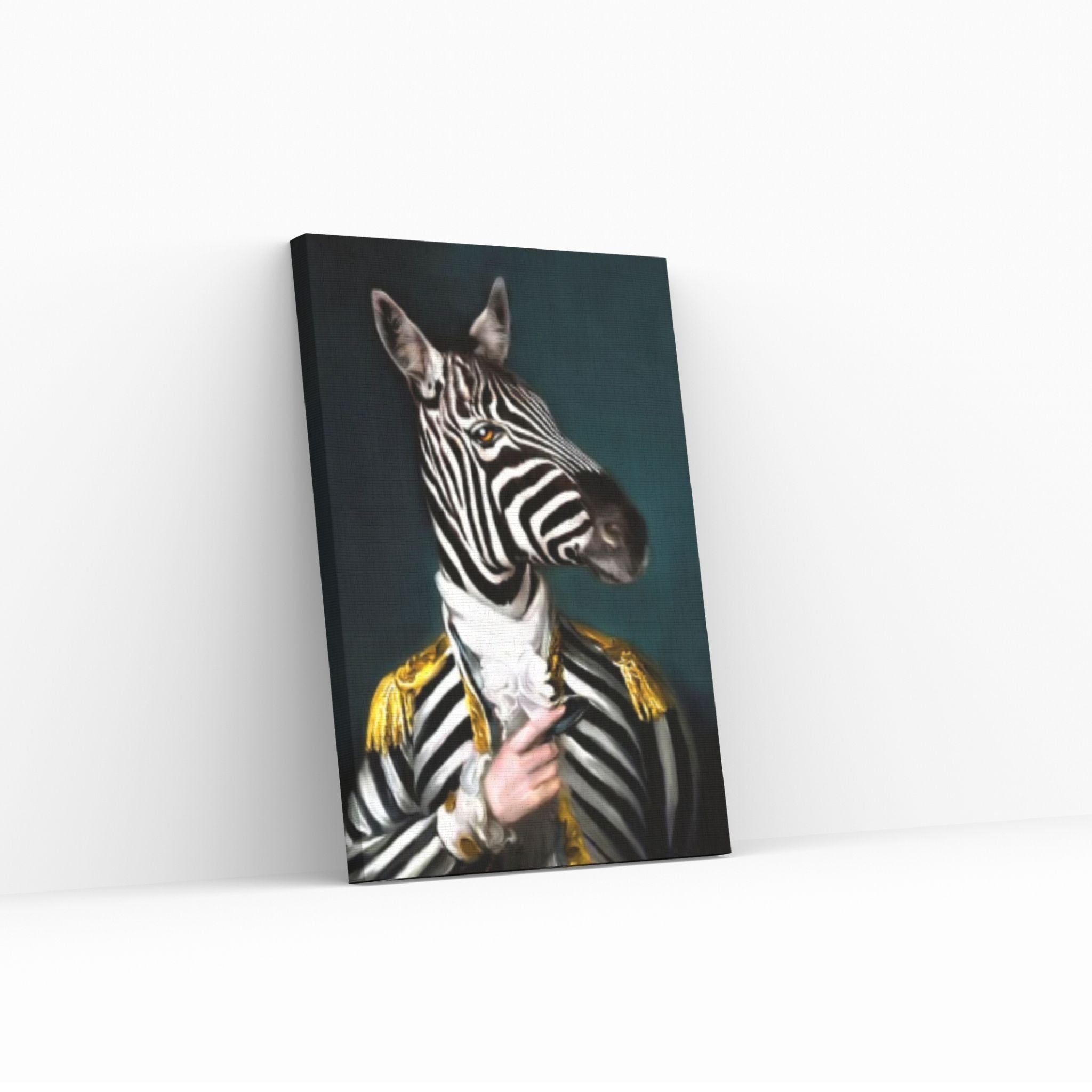 Abstract Animal Original Elephant Lion Zebra Poster, Creative Animal Modeling Wall Art - Y Canvas