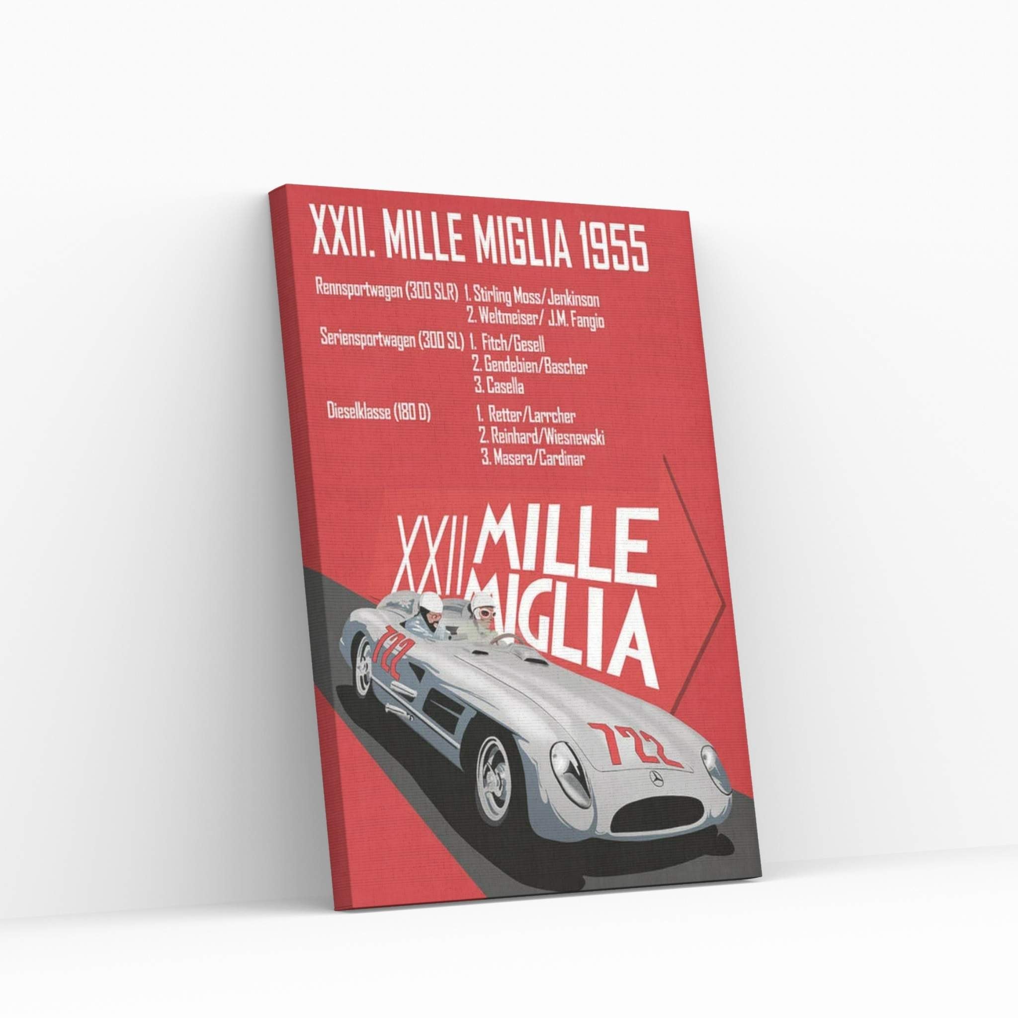 Mille Miglia XXII Canvas Wall Art - Y Canvas