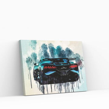 2019 Bugatti Divo Rear View New Hypercar Canvas Wall Art - Y Canvas