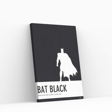 Minimal Colorcode Poster Batman Canvas Wall Art - Y Canvas