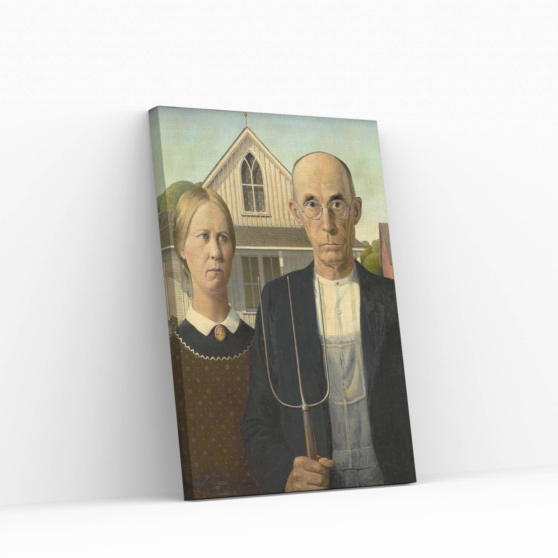 American Gothic Canvas Wall Art - Y Canvas