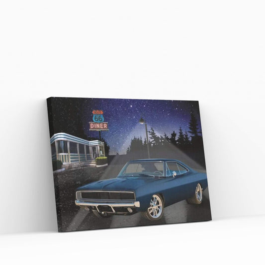 66 Muscle I Canvas Wall Art - Y Canvas