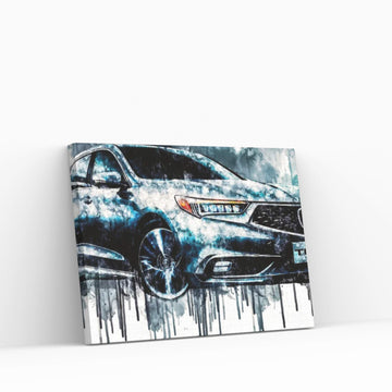 2018 Acura TLX Vehicle CCCXXXIII Canvas Wall Art - Y Canvas