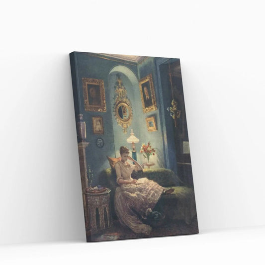 An Evening at Home, 1888 Canvas Wall Art - Y Canvas