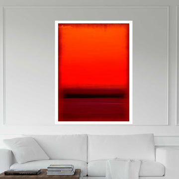 Mark Rothko Red Minimalist Canvas Wall Art