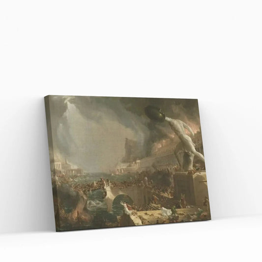 The Course of Empire: Destruction, 1836 Canvas Wall Art - Y Canvas