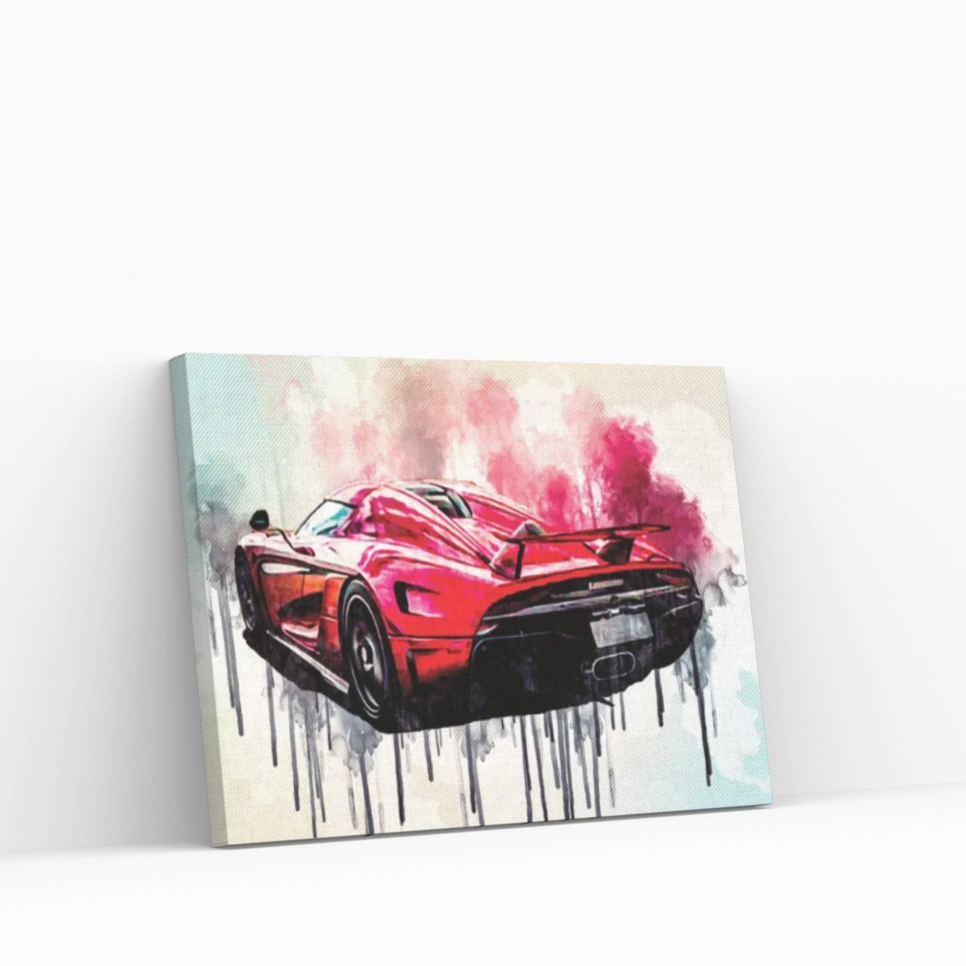 Koenigsegg Regera 2017 Hypercar Rear View Supercar Canvas Wall Art - Y Canvas