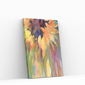 Rays Of Sun Canvas Wall Art - Y Canvas