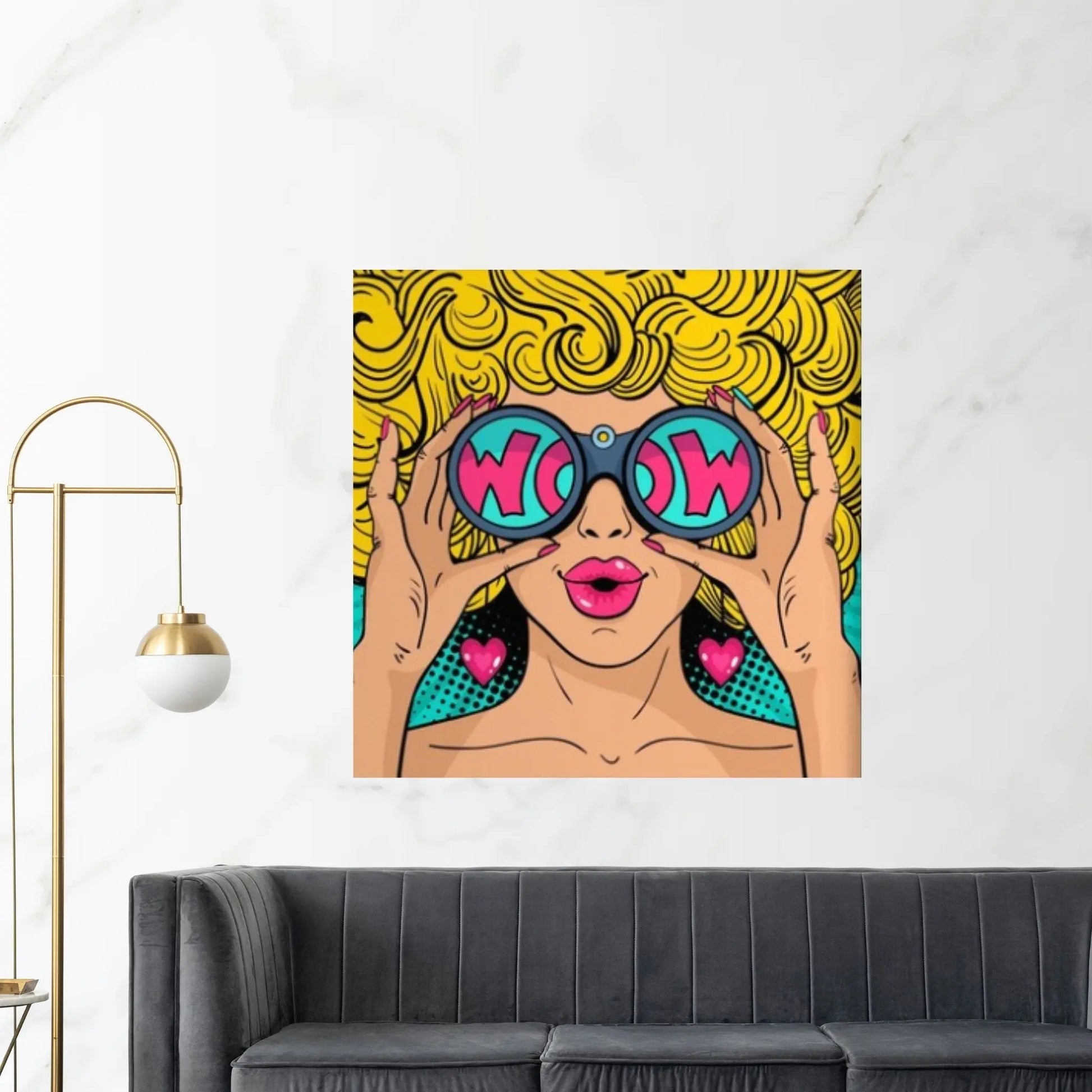 Pop Art Woman Wall Art, Comic Pop Art, Retro Comic - Y Canvas