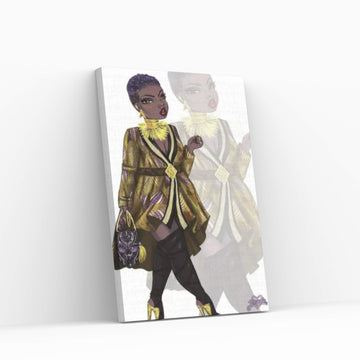 Wakanda Fashion III Canvas Wall Art - Y Canvas