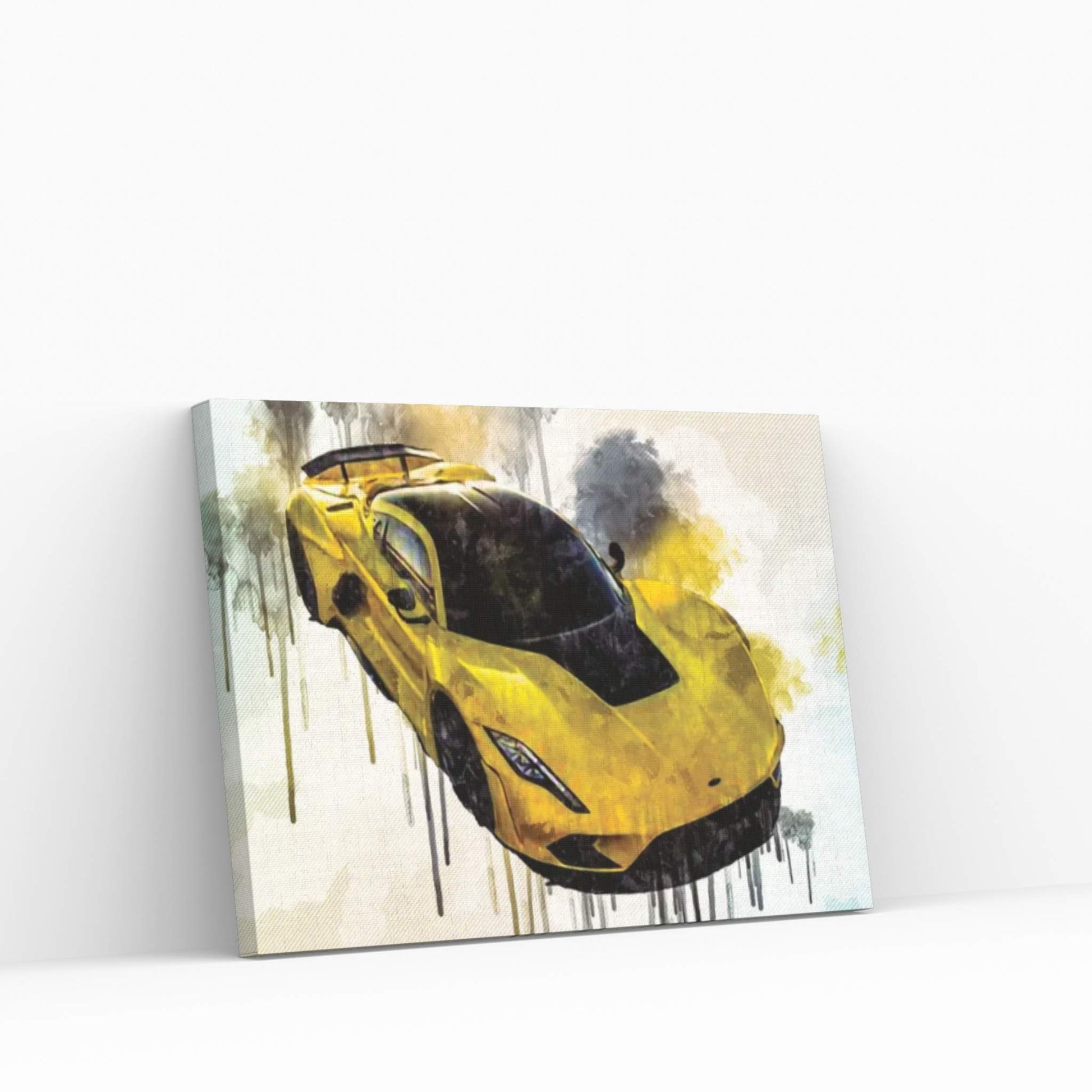 Hennessey Venom F5 2019 Sports Hypercar New Sports Cars Yellow Venom Canvas Wall Art - Y Canvas