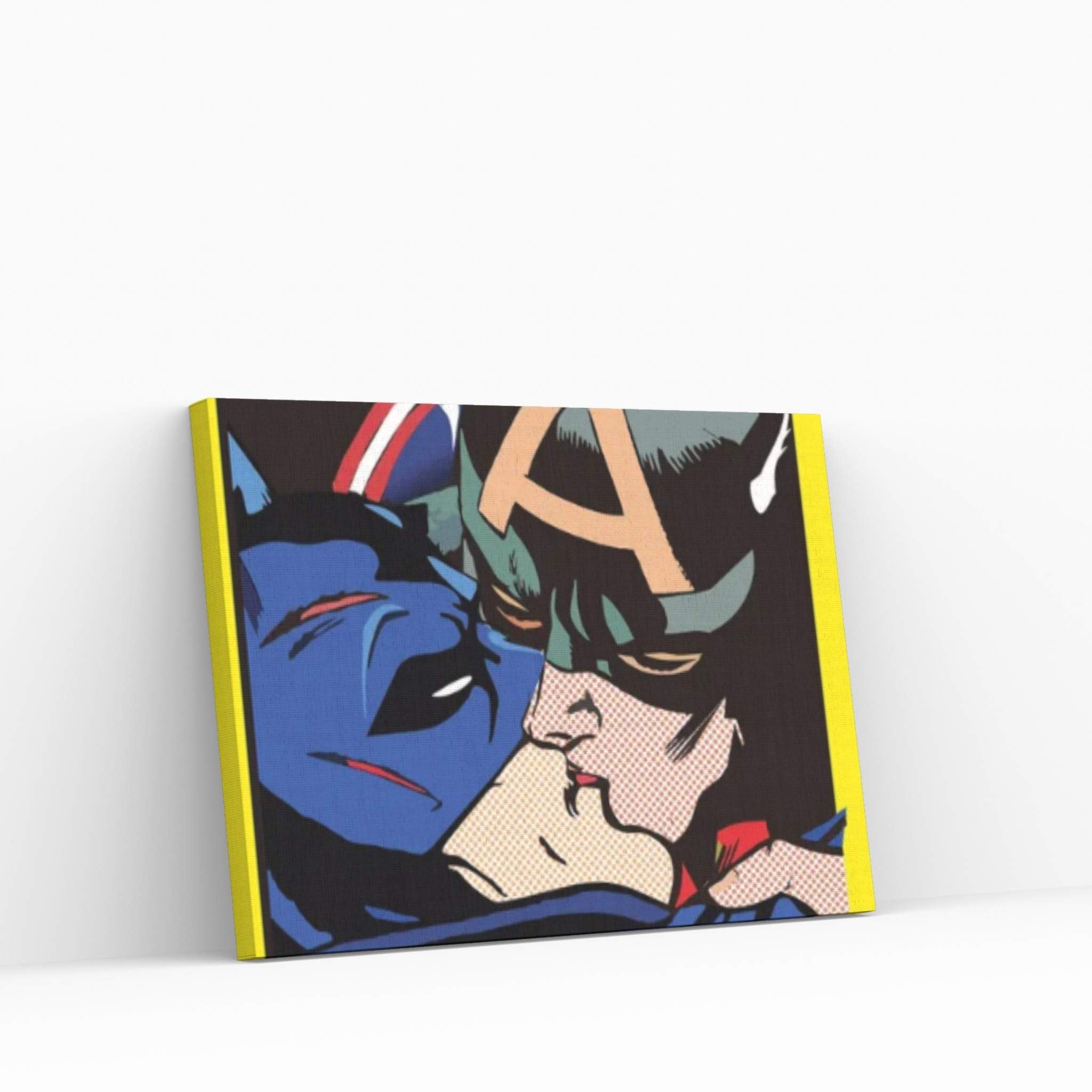 Cap Kissing Bruce Canvas Wall Art - Y Canvas